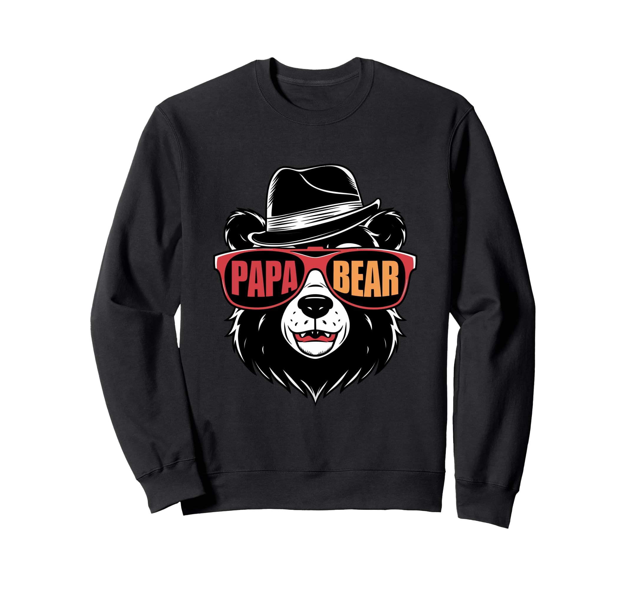 Papa Bear Sunglasses Fun Daddy Sweatshirt - Custom Art Print Men Women - T-Shirt, Sweatshirt, Hoodie