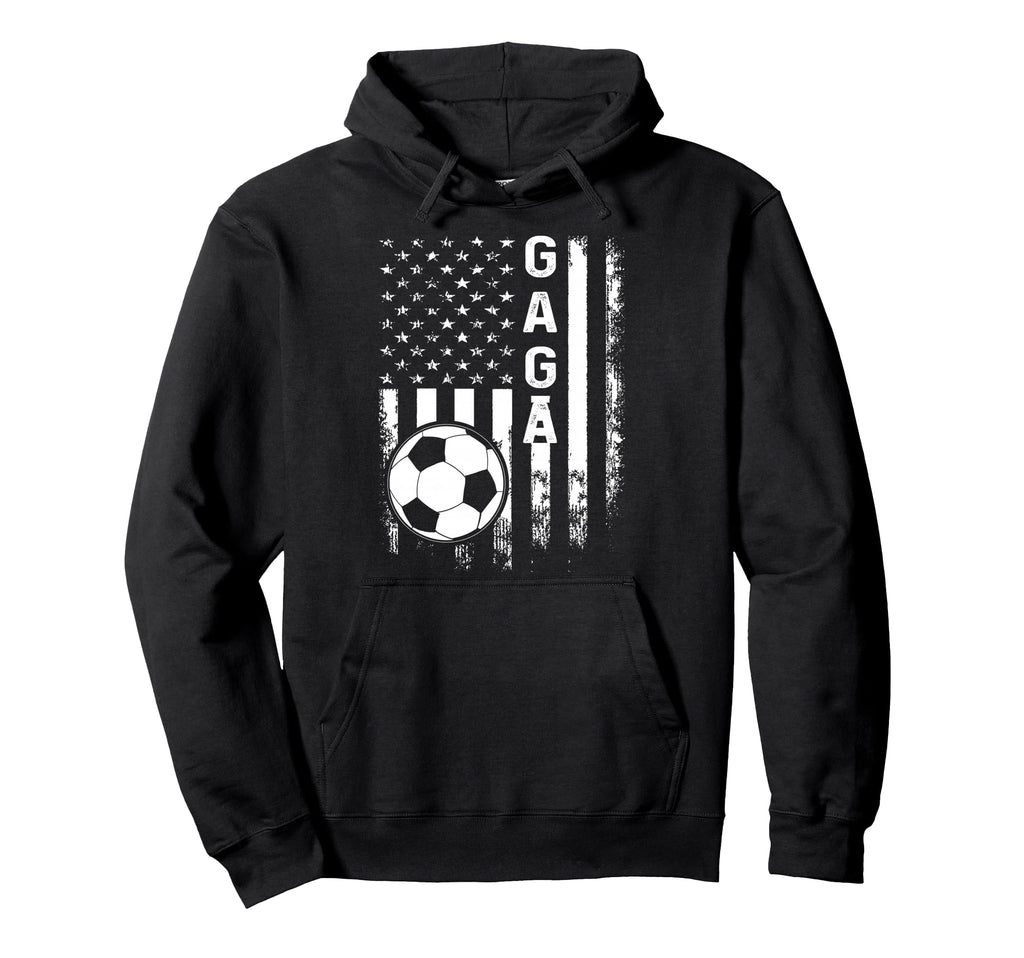 Soccer Gaga American Flag Hoodie - Aesthetic Graphic for Adults - T-Shirt, Sweatshirt, Hoodie
