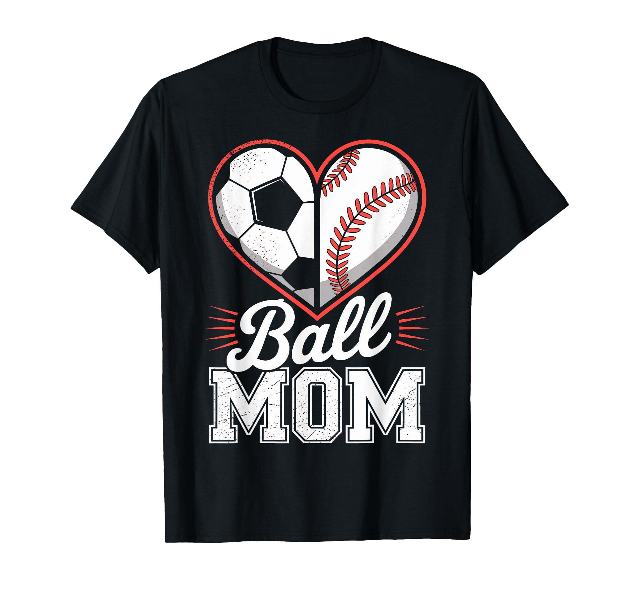 Soccer Baseball Ball Mom Soccer T-Shirt - Casual Everyday Wear Men Women - T-Shirt, Sweatshirt, Hoodie