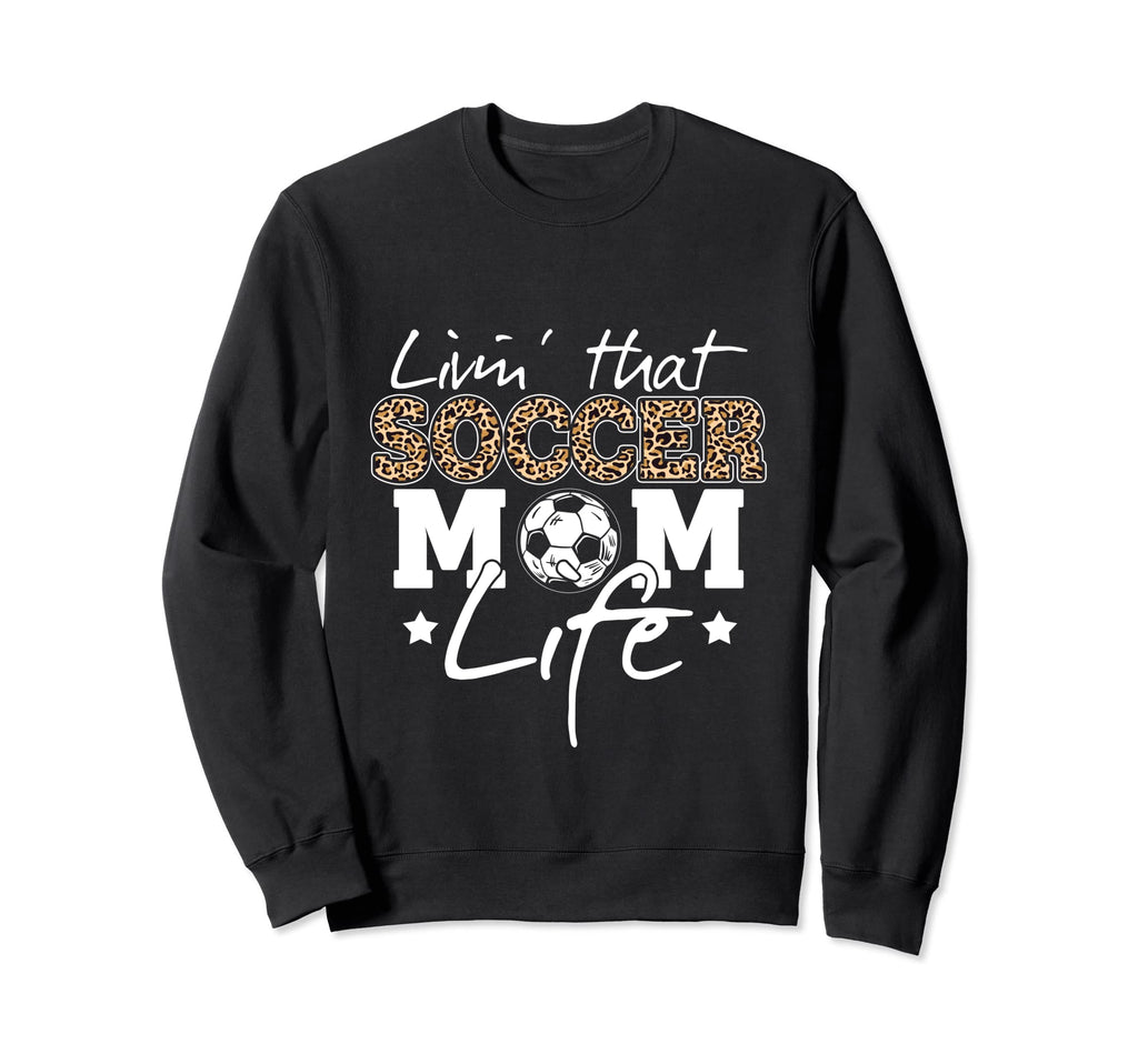 Funny Soccer Lover Leopard Sweatshirt - Fun Novelty Design for Adults - T-Shirt, Sweatshirt, Hoodie