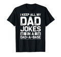 I Keep All My Dad Jokes Dad Base T-Shirt - Minimalist Print for Adults - T-Shirt, Sweatshirt, Hoodie