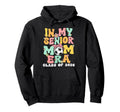 My Senior Mom Era Groovy Soccer Hoodie - Casual Everyday Wear Men Women - T-Shirt, Sweatshirt, Hoodie