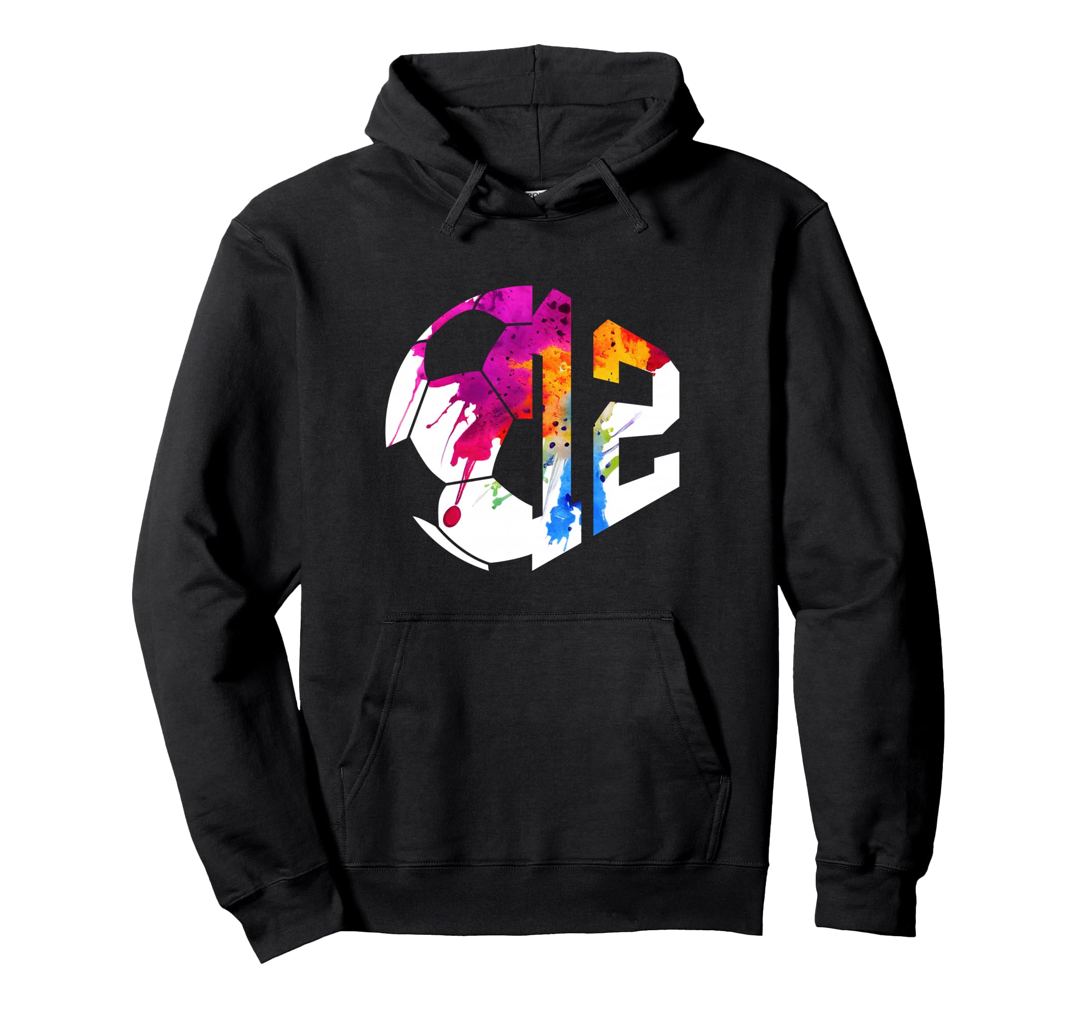 Number 12 Years Soccer 12Th Birthday Hoodie - Minimalist Print Unisex - T-Shirt, Sweatshirt, Hoodie