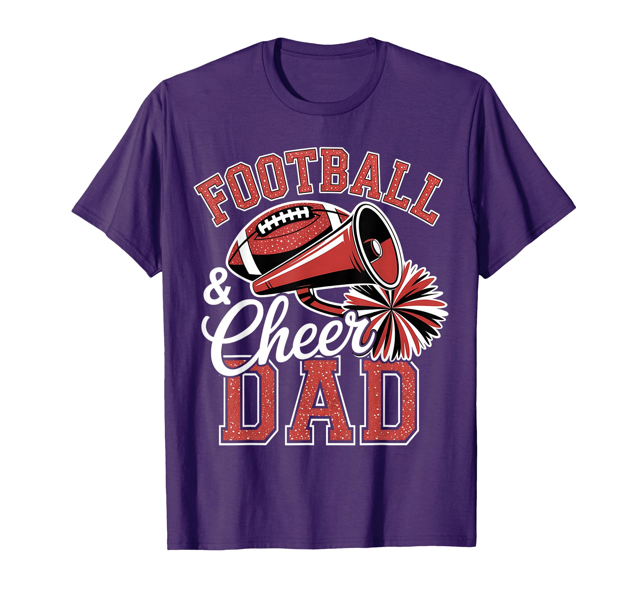 Football Cheer Dad Cheerleader T-Shirt - Custom Art Print Men Women - T-Shirt, Sweatshirt, Hoodie