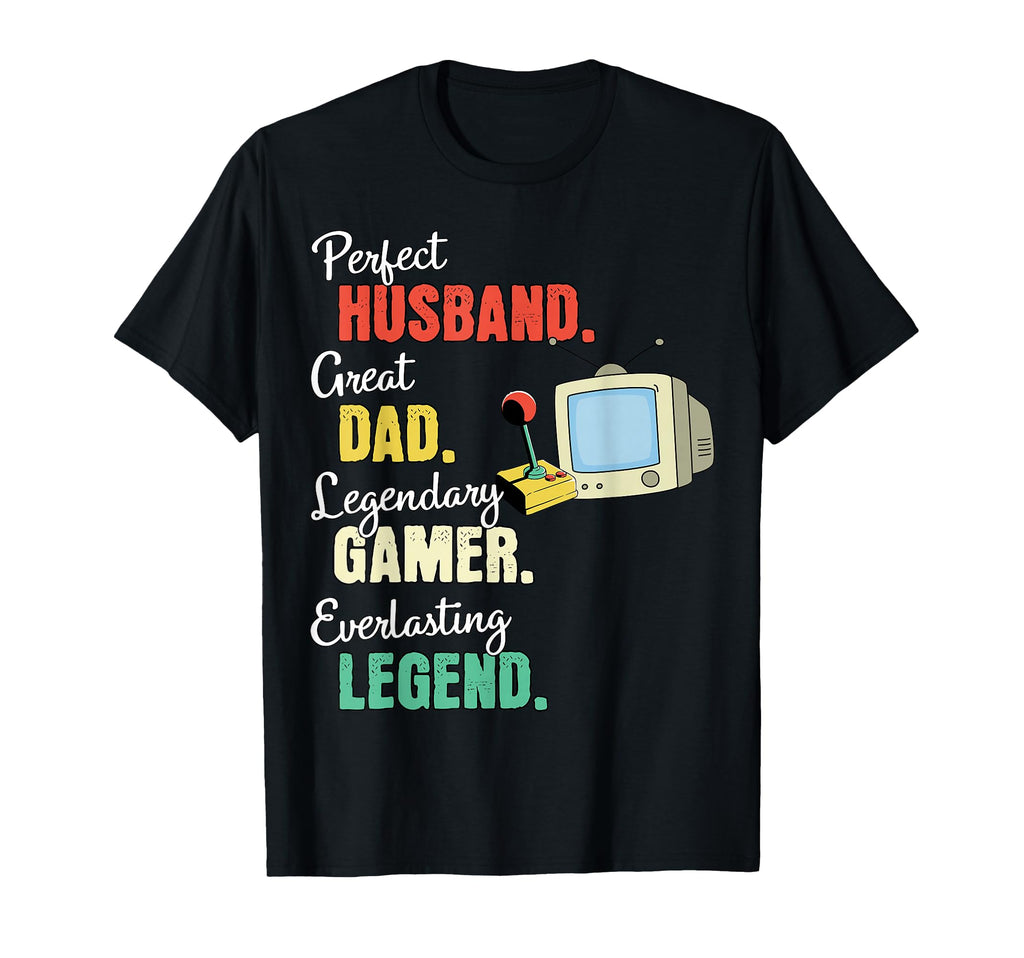 Dad Husband Gamer T-Shirt - Fun Novelty Design Men Women - T-Shirt, Sweatshirt, Hoodie