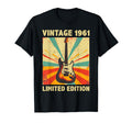 65 Years Old Gift 1961 Guitar Lover T-Shirt - Fun Novelty Design Men Women - T-Shirt, Sweatshirt, Hoodie