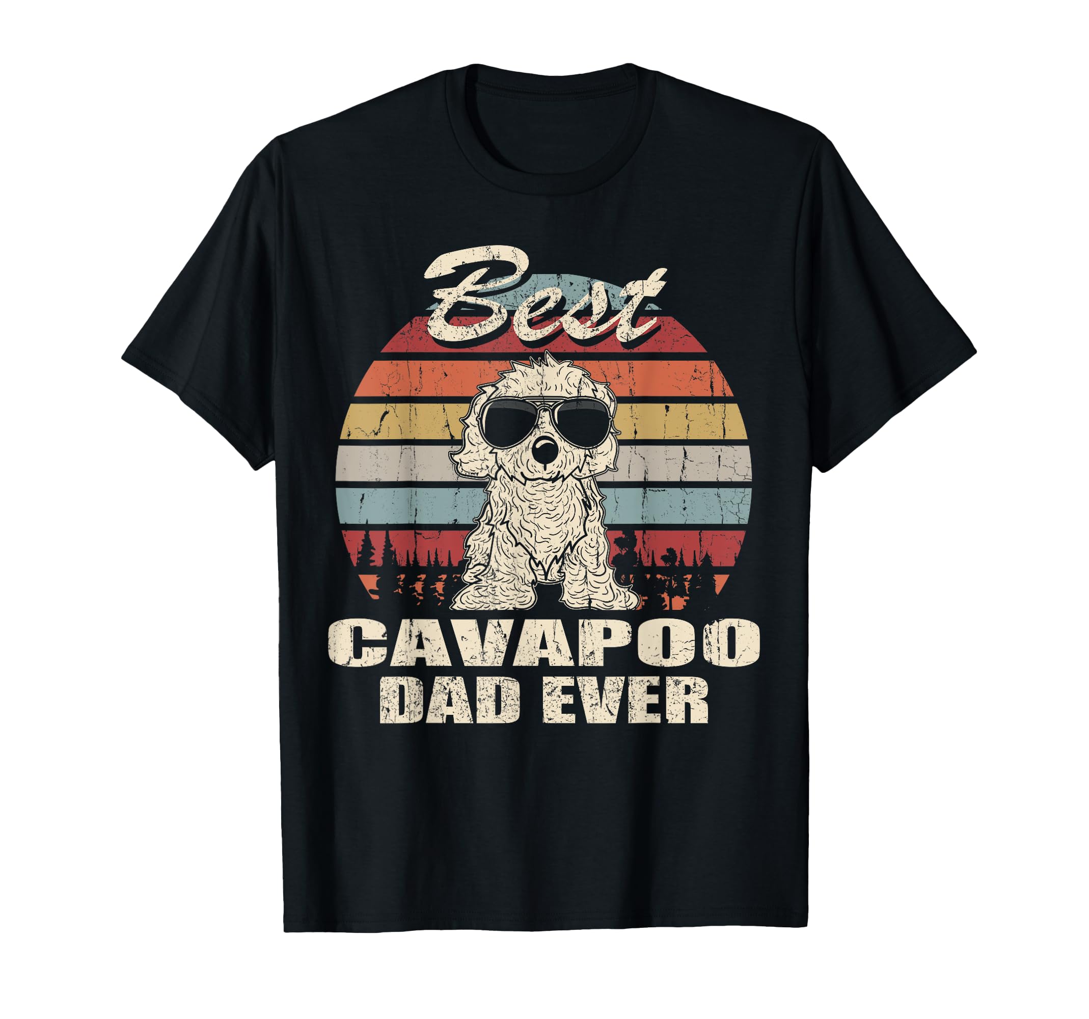 Best Cavapoo Dad Ever Dog Dad T-Shirt - Unique Graphic Unisex - T-Shirt, Sweatshirt, Hoodie