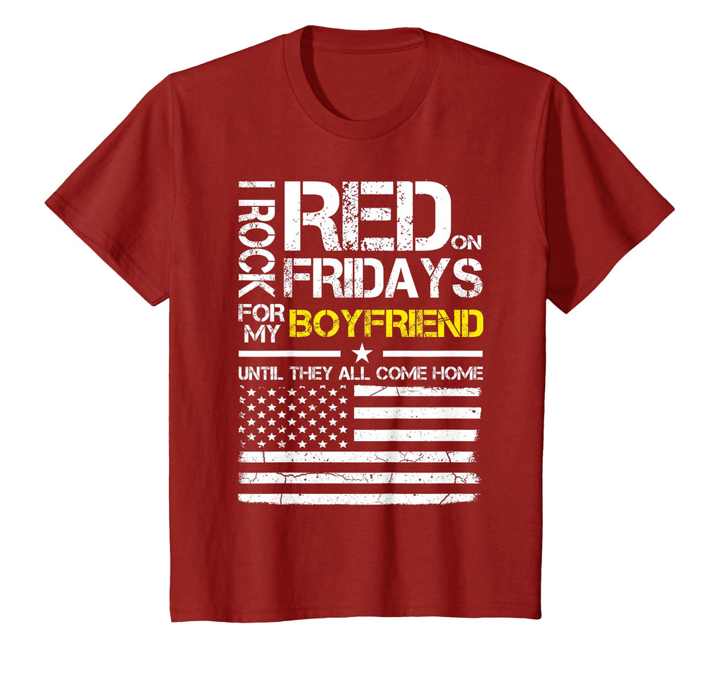 Red Friday Military Girlfriend Wear T-Shirt - Custom Art Print for Adults - T-Shirt, Sweatshirt, Hoodie