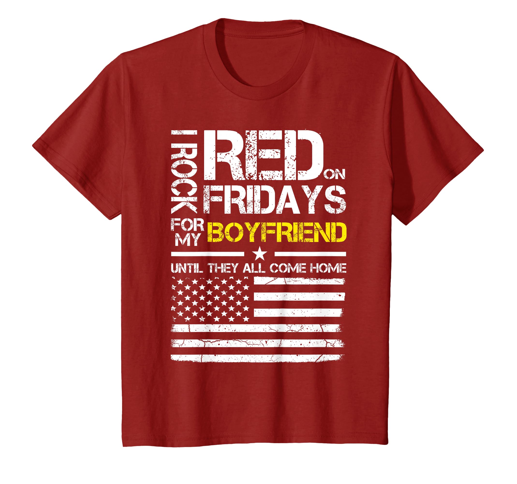 Red Friday Military Girlfriend Wear T-Shirt - Custom Art Print for Adults - T-Shirt, Sweatshirt, Hoodie