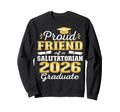 Proud Friend 2026 Salutatorian Sweatshirt - Minimalist Print Men Women - T-Shirt, Sweatshirt, Hoodie