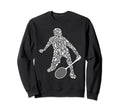 Badminton Player Shuttlecock Dad Sweatshirt - Streetwear Style Men Women - T-Shirt, Sweatshirt, Hoodie