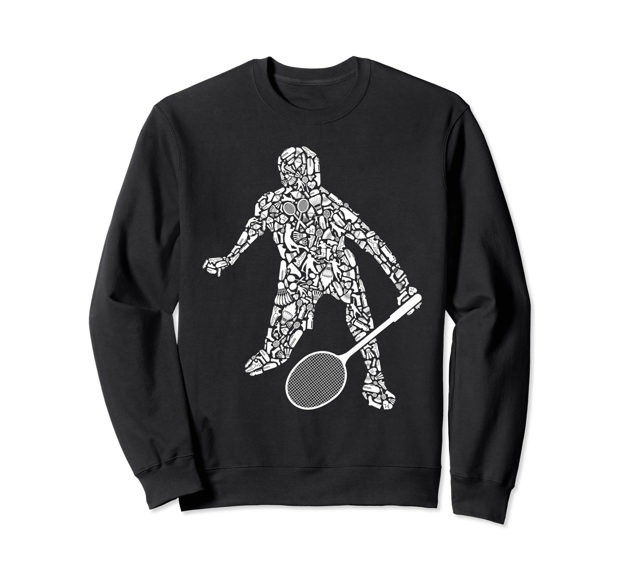 Badminton Player Shuttlecock Dad Sweatshirt - Streetwear Style Men Women - T-Shirt, Sweatshirt, Hoodie