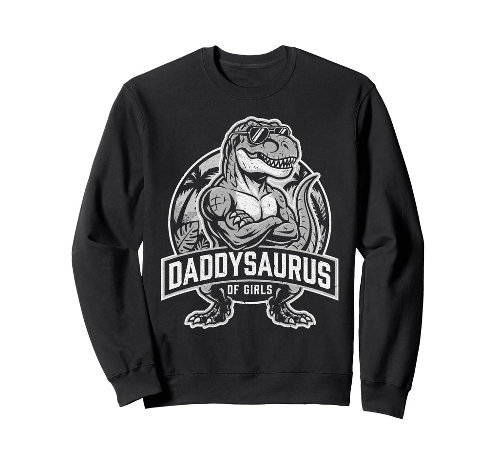 Daddysaurus T Rex Dinosaur Daddy Sweatshirt - Minimalist Print Men Women - T-Shirt, Sweatshirt, Hoodie