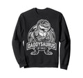 Daddysaurus T Rex Dinosaur Daddy Sweatshirt - Minimalist Print Men Women - T-Shirt, Sweatshirt, Hoodie
