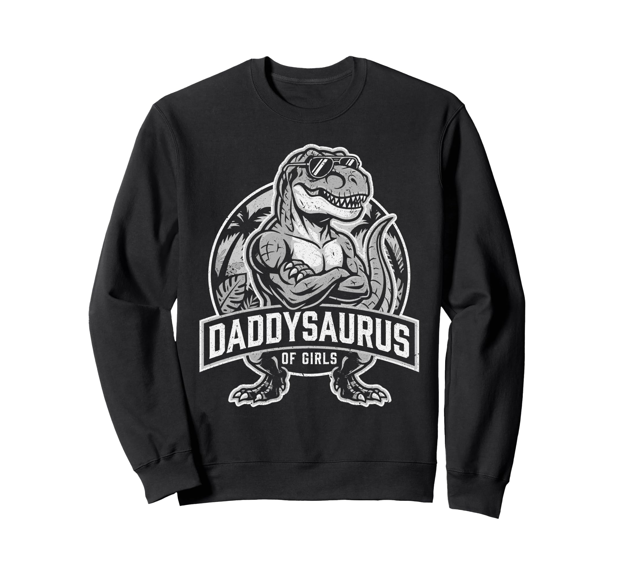 Daddysaurus T Rex Dinosaur Daddy Sweatshirt - Minimalist Print Men Women - T-Shirt, Sweatshirt, Hoodie