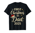 First As Dad 2025 Santa Hat T-Shirt - Minimalist Print for Adults - T-Shirt, Sweatshirt, Hoodie