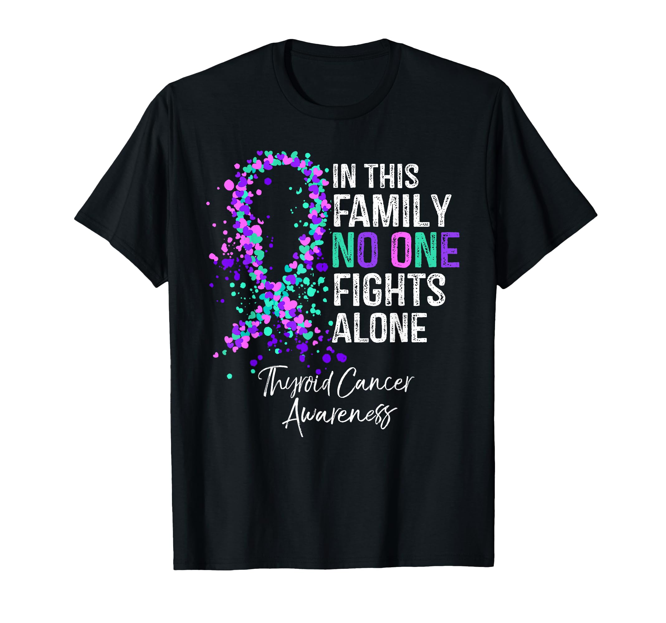This Family No One Fights Alone T-Shirt - Custom Art Print Men Women - T-Shirt, Sweatshirt, Hoodie