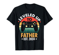 Leveled Up To Father 2024 Promoted T-Shirt - Casual Everyday Wear Unisex - T-Shirt, Sweatshirt, Hoodie