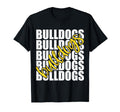 Bulldogs Yellow School Sports Fan Team T-Shirt - Minimalist Print Unisex - T-Shirt, Sweatshirt, Hoodie