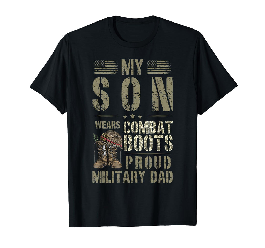 Proud Military Dad Military Father T-Shirt - Aesthetic Graphic for Adults - T-Shirt, Sweatshirt, Hoodie