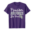 Proud Air Force Step Dad Us Military T-Shirt - Custom Art Print for Adults - T-Shirt, Sweatshirt, Hoodie