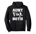 Aunt Both Gymnastics And Soccer Hoodie - Minimalist Print for Adults - T-Shirt, Sweatshirt, Hoodie
