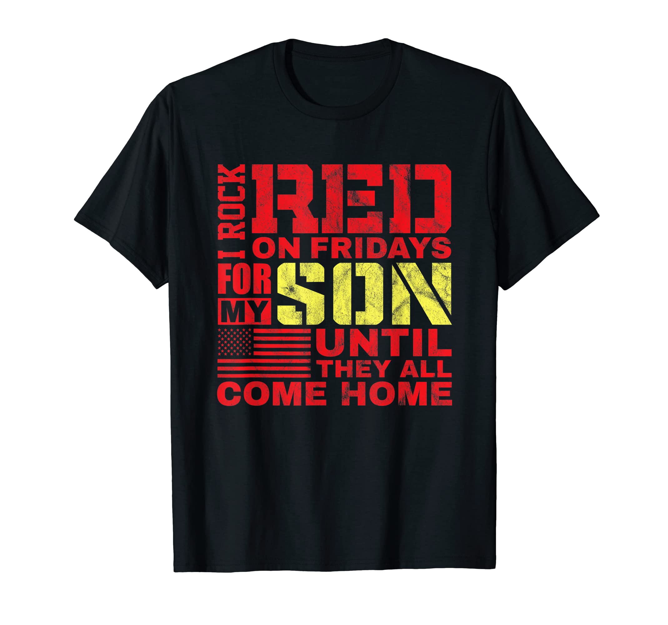 Red Friday Wear Red My Son Military T-Shirt - Aesthetic Graphic Men Women - T-Shirt, Sweatshirt, Hoodie