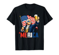 Merica Dad 4Th July American Flag Beer T-Shirt - Graphic Print Unisex - T-Shirt, Sweatshirt, Hoodie