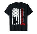 Hockey Dad Gift Hockey American Flag T-Shirt - Unique Graphic Men Women - T-Shirt, Sweatshirt, Hoodie
