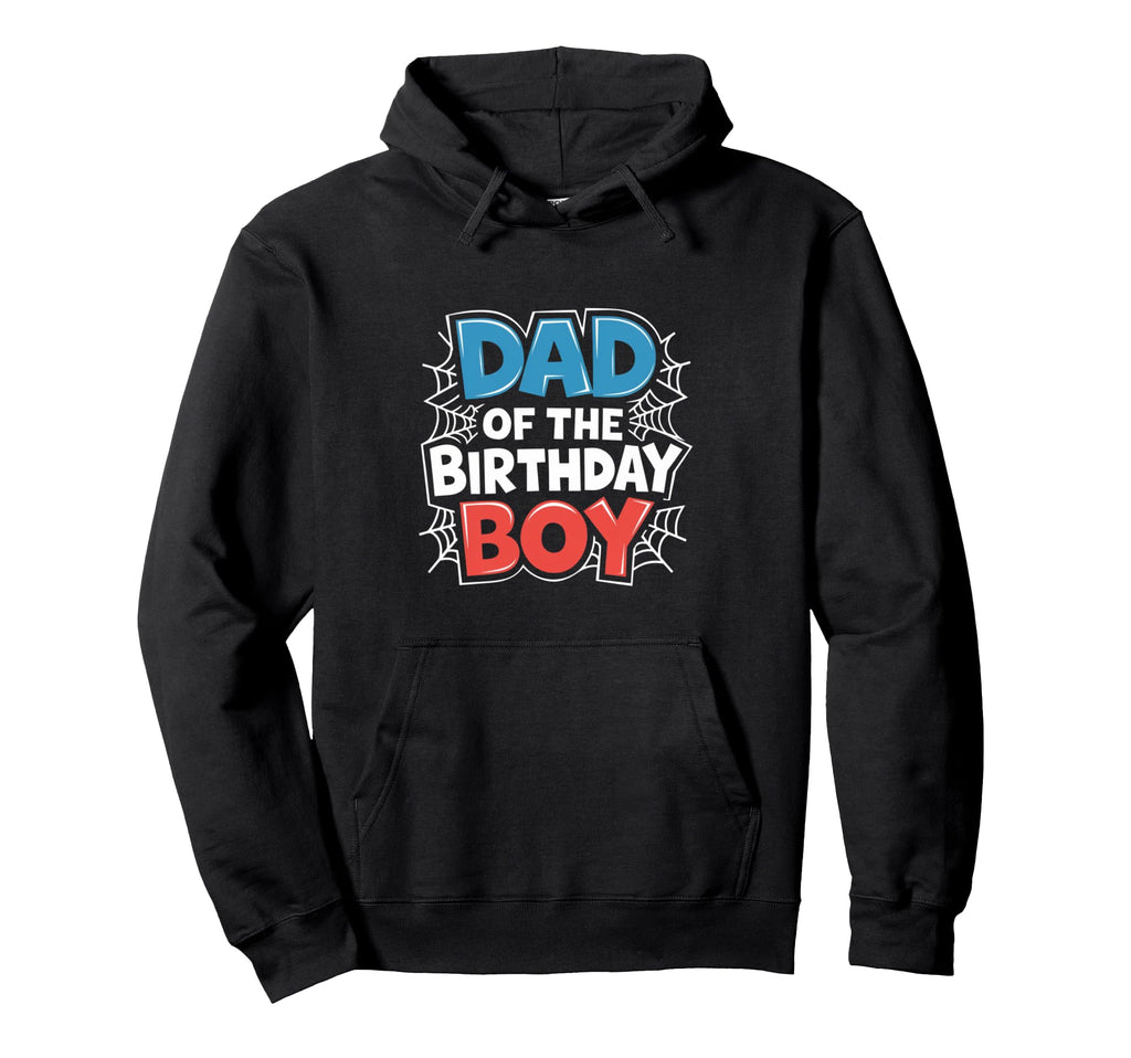 Dad Birthday Spider Web Dad And Mom Hoodie - Aesthetic Graphic for Adults - T-Shirt, Sweatshirt, Hoodie