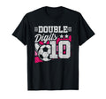 Soccer Birthday 10 Year Old Double T-Shirt - Fun Novelty Design Men Women - T-Shirt, Sweatshirt, Hoodie