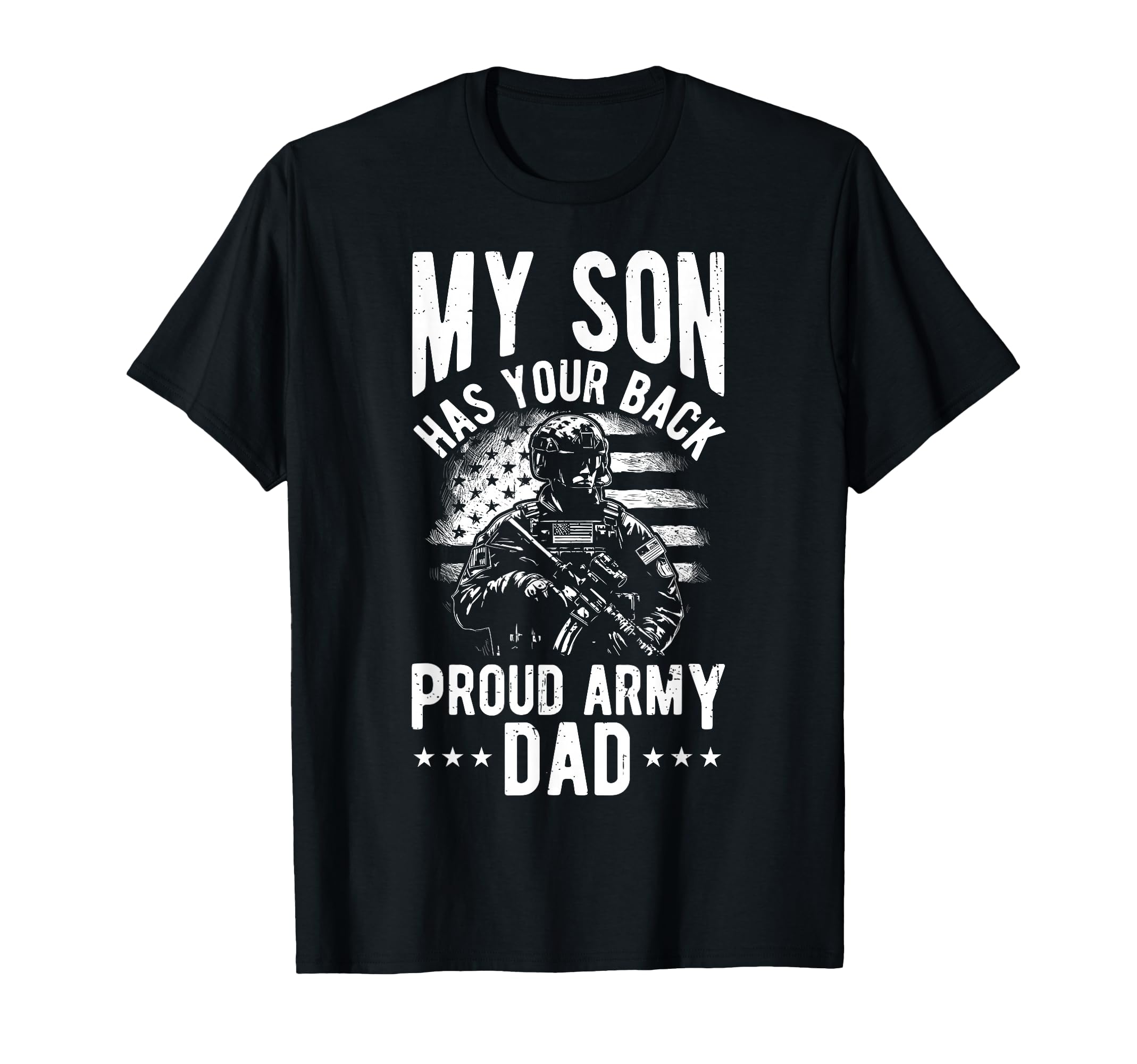 My Son Has Your Back Proud Military Dad T-Shirt - Minimalist Print Unisex - T-Shirt, Sweatshirt, Hoodie