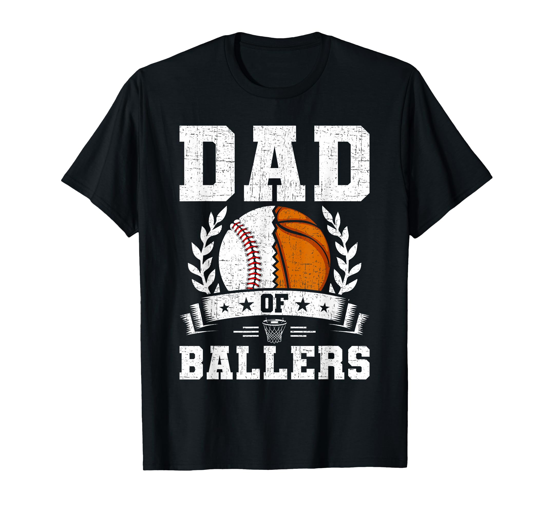 Dad Ballers Baseball Basketball Player T-Shirt - Aesthetic Graphic Unisex - T-Shirt, Sweatshirt, Hoodie