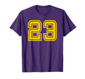 Number 23 Sport Yellow Varsity Number T-Shirt - Graphic Print Men Women - T-Shirt, Sweatshirt, Hoodie