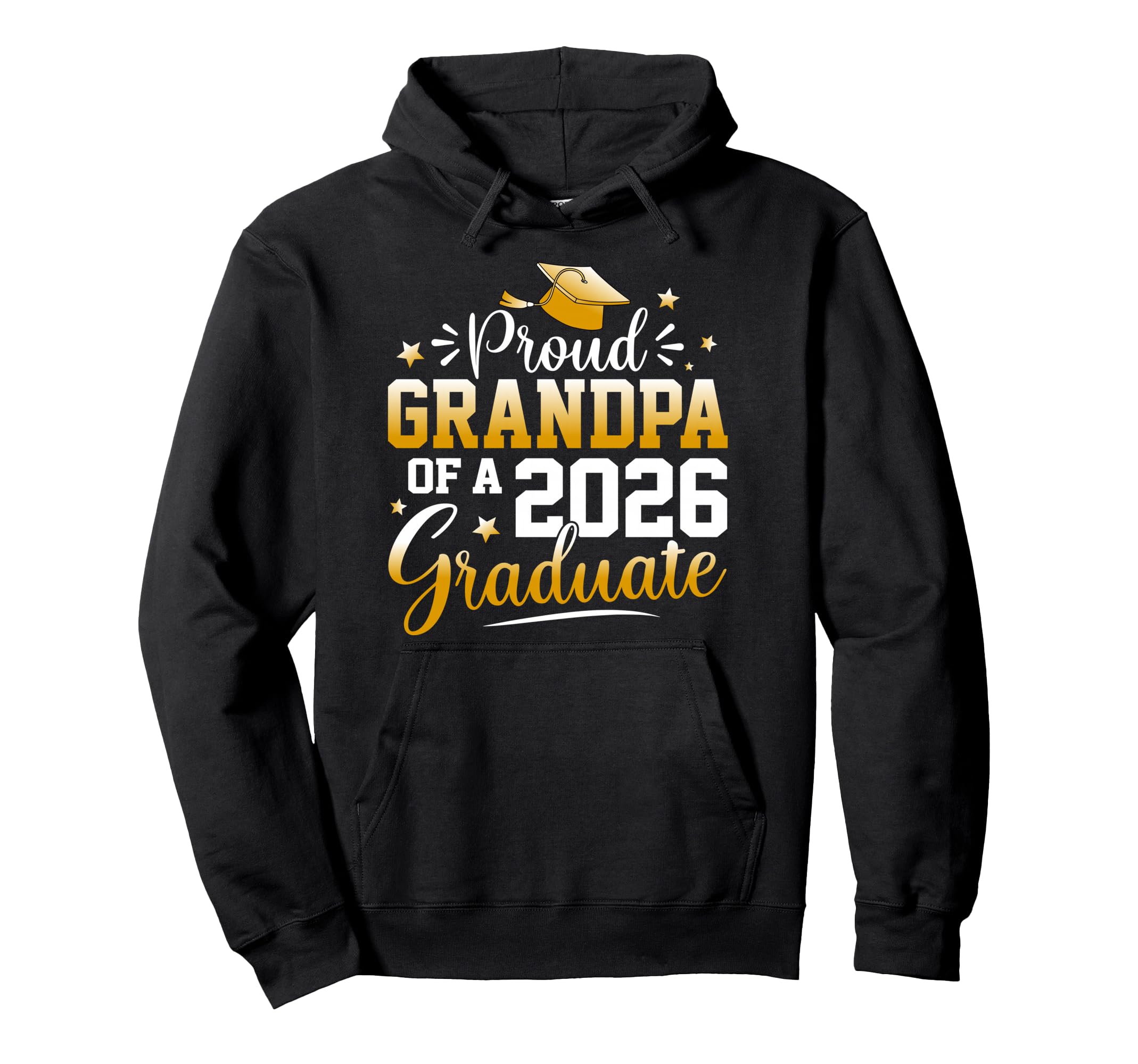 Proud Grandpa 2026 Graduate Senior Hoodie - Custom Art Print Unisex - T-Shirt, Sweatshirt, Hoodie