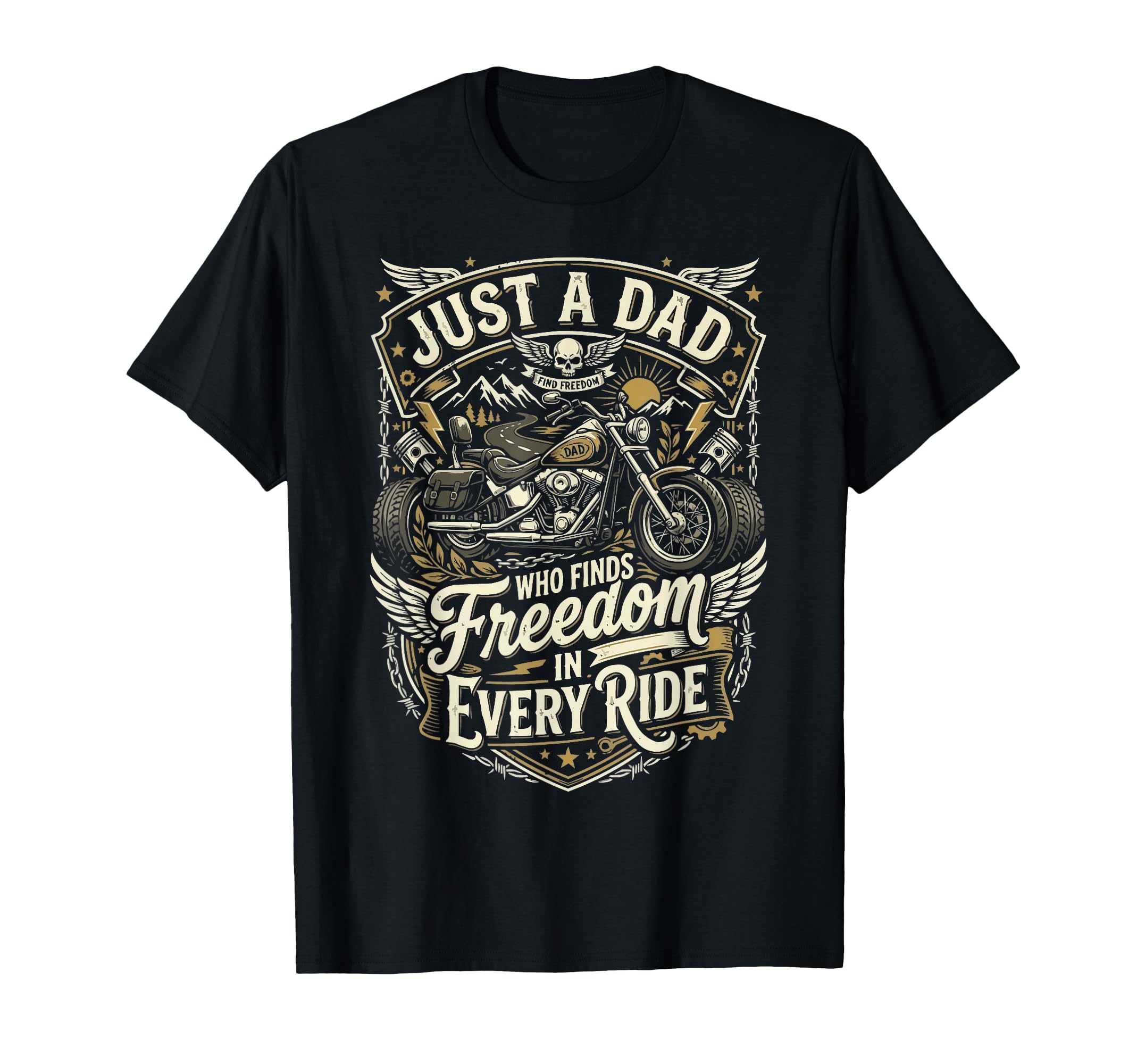 Motorcycle Dad Motorcyle Rider T-Shirt - Fun Novelty Design Men Women - T-Shirt, Sweatshirt, Hoodie