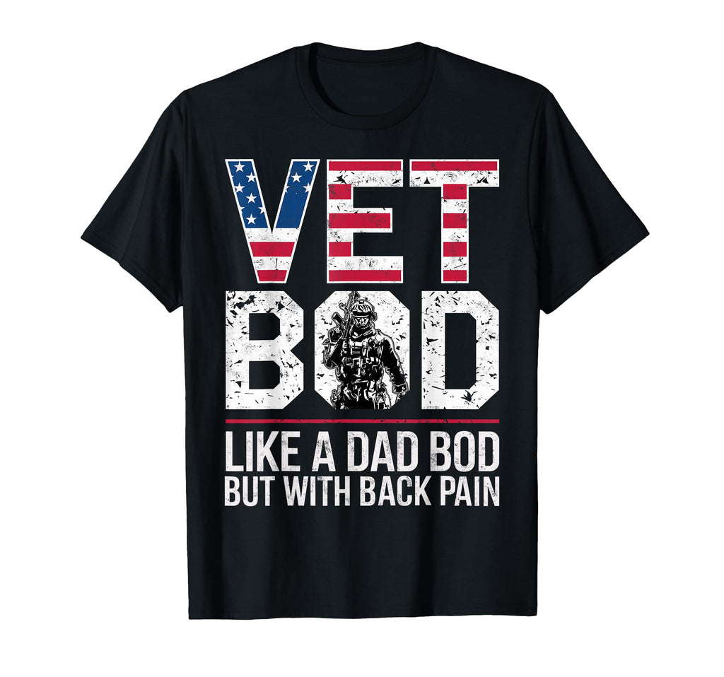 Vet Bod Like Dad Bod But Back Pain T-Shirt - Aesthetic Graphic for Adults - T-Shirt, Sweatshirt, Hoodie