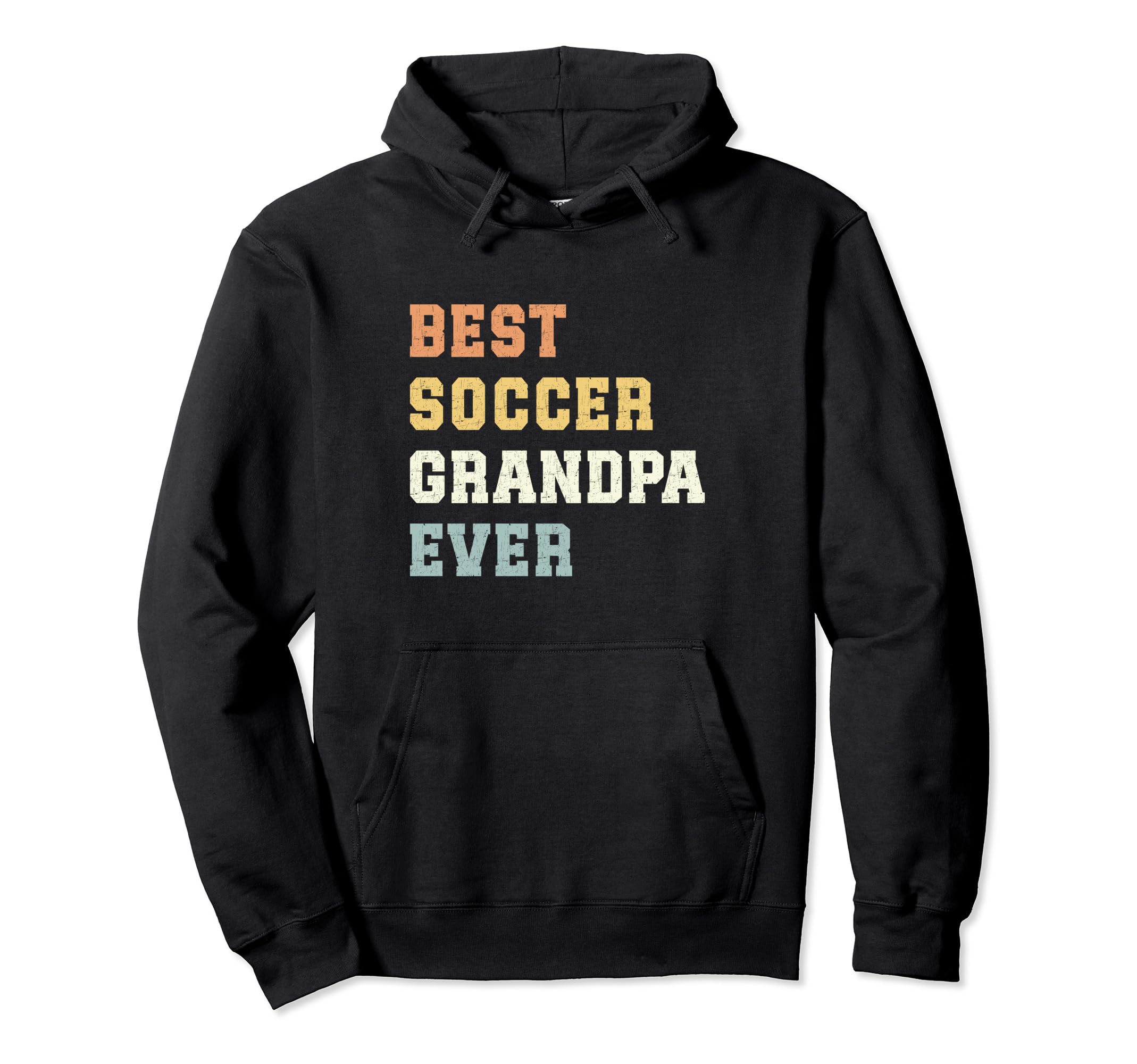 Best Soccer Grandpa Ever Fathers Day Hoodie - Custom Art Print for Adults - T-Shirt, Sweatshirt, Hoodie