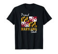Proud Maryland Dad Flag T-Shirt - Trendy Graphic for Adults - T-Shirt, Sweatshirt, Hoodie