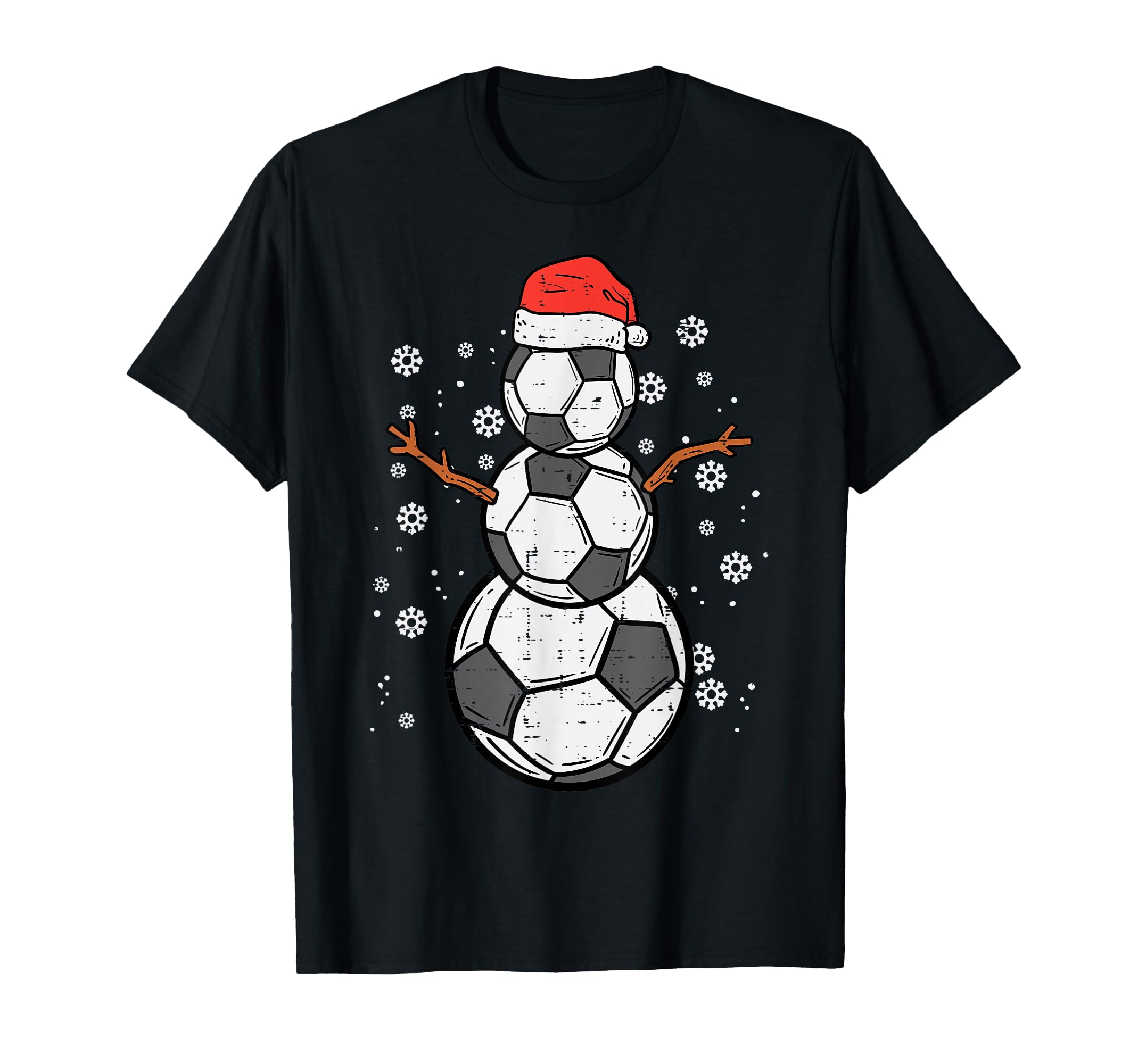 Soccer Snowman Sports T-Shirt - Graphic Print Unisex - T-Shirt, Sweatshirt, Hoodie