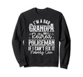 Dad Grandpa And Retired Policeman Sweatshirt - Aesthetic Graphic Men Women - T-Shirt, Sweatshirt, Hoodie