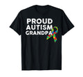Proud Autism Grandpa Band Puzzle T-Shirt - Minimalist Print for Adults - T-Shirt, Sweatshirt, Hoodie