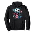 Skeleton Soccer Ice Cream Drip Game Hoodie - Minimalist Print Unisex - T-Shirt, Sweatshirt, Hoodie
