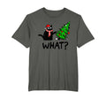 Ugly Tree Naughty Black Cat What Santa Hat T-Shirt - Unique Graphic Unisex - T-Shirt, Sweatshirt, Hoodie