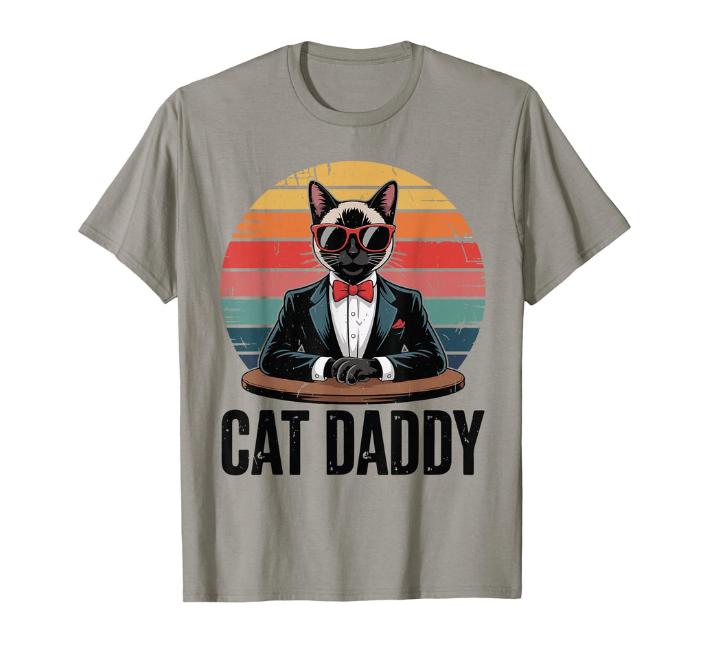 Daddy Siamese Cat Dad Father Day Gift T-Shirt - Trendy Graphic for Adults - T-Shirt, Sweatshirt, Hoodie