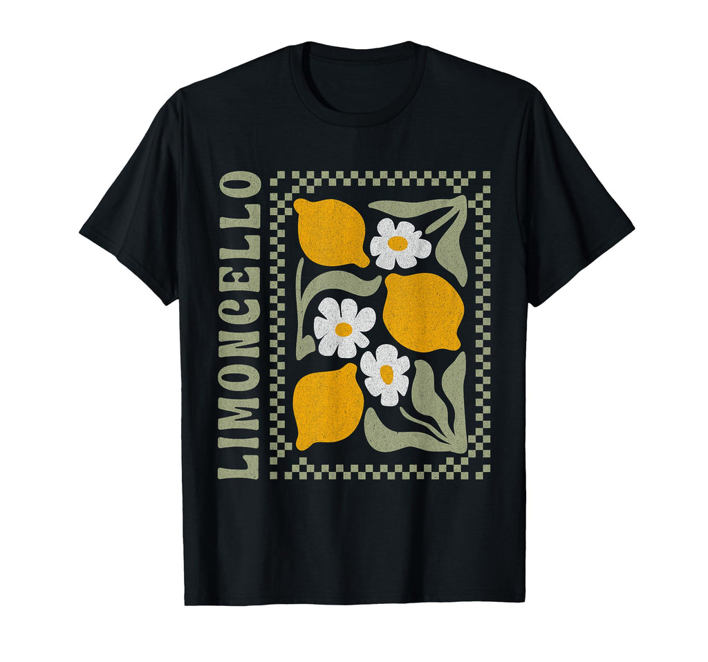 Limoncello Boho Floral Lemons T-Shirt - Casual Everyday Wear Men Women - T-Shirt, Sweatshirt, Hoodie