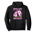 4 Year Old Birthday Soccer Themed Party Hoodie - Streetwear Style Unisex - T-Shirt, Sweatshirt, Hoodie