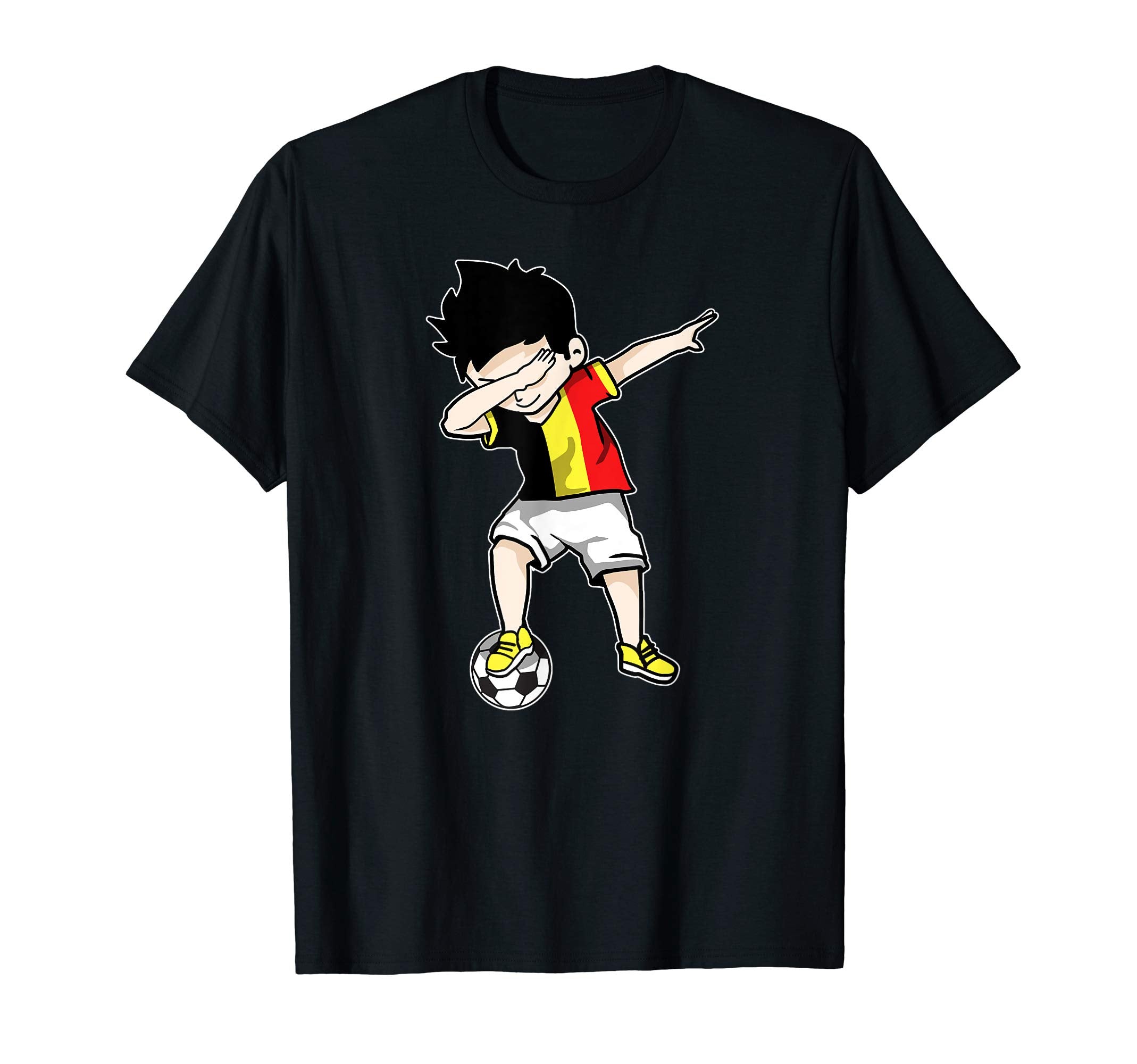 Dabbing Soccer Belgium Football T-Shirt - Novelty Apparel Men Women - T-Shirt, Sweatshirt, Hoodie