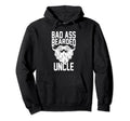 Badass Bearded Uncle Family Best Uncle Hoodie - Novelty Apparel Men Women - T-Shirt, Sweatshirt, Hoodie