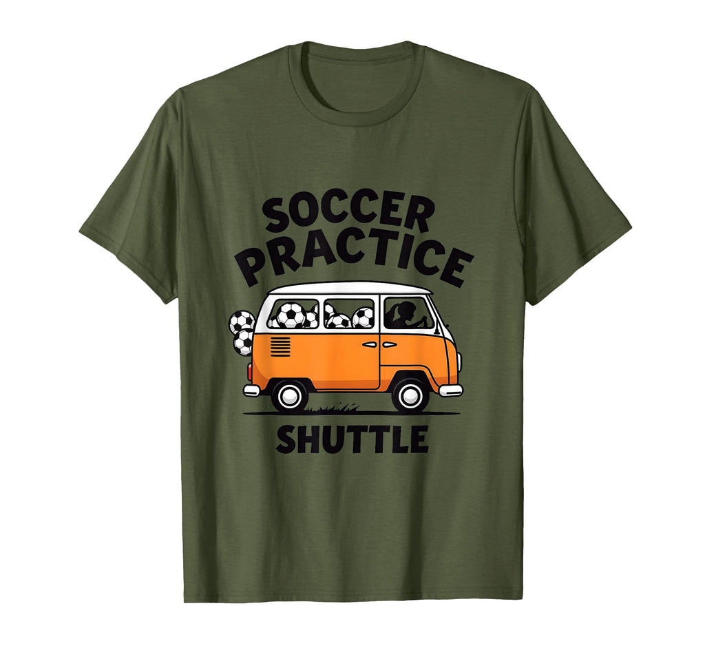 Soccer Practice Shuttle Soccer Mom T-Shirt - Graphic Print for Adults - T-Shirt, Sweatshirt, Hoodie
